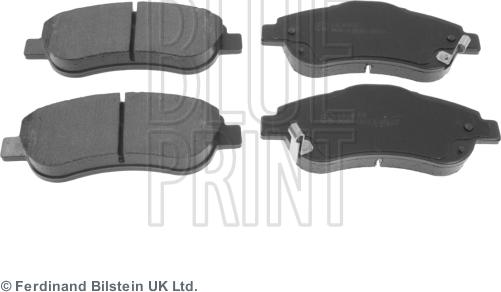 Blue Print ADH24275 - Тормозные колодки, дисковые, комплект autospares.lv