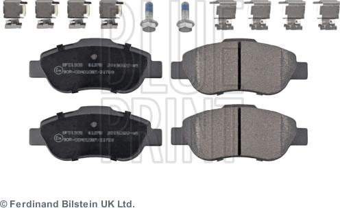 Blue Print ADL144240 - Тормозные колодки, дисковые, комплект autospares.lv