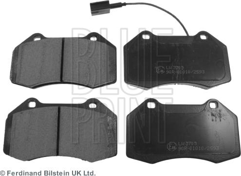 Blue Print ADL144208 - Тормозные колодки, дисковые, комплект autospares.lv