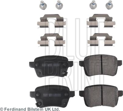 Blue Print ADL144232 - Тормозные колодки, дисковые, комплект autospares.lv