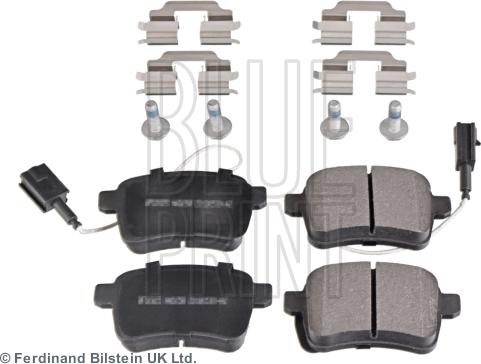 Blue Print ADL144224 - Тормозные колодки, дисковые, комплект autospares.lv