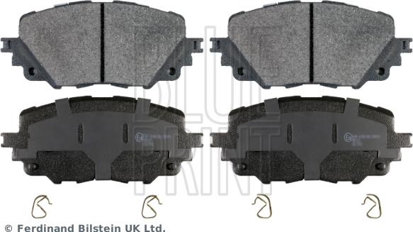 Blue Print ADM542110 - Тормозные колодки, дисковые, комплект autospares.lv