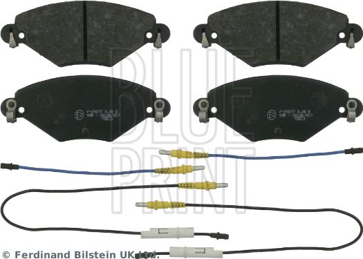 Blue Print ADP154246 - Тормозные колодки, дисковые, комплект autospares.lv