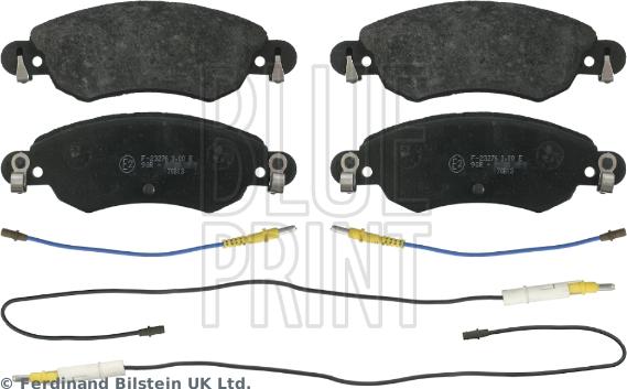 Blue Print ADP154254 - Тормозные колодки, дисковые, комплект autospares.lv