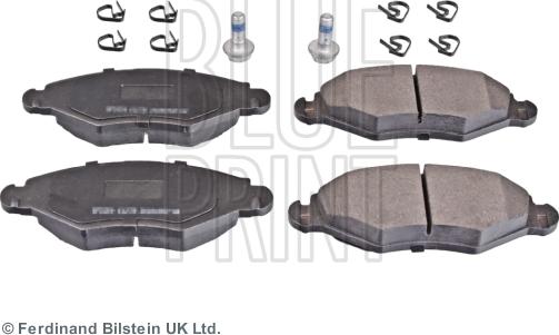 Blue Print ADP154217 - Тормозные колодки, дисковые, комплект autospares.lv