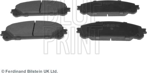 Blue Print ADT342190 - Тормозные колодки, дисковые, комплект autospares.lv