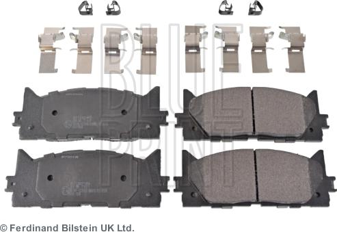 Blue Print ADT342189 - Тормозные колодки, дисковые, комплект autospares.lv