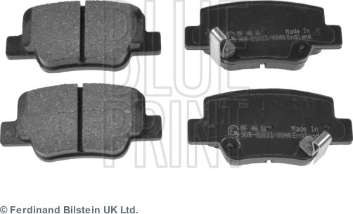 Blue Print ADT342184 - Тормозные колодки, дисковые, комплект autospares.lv