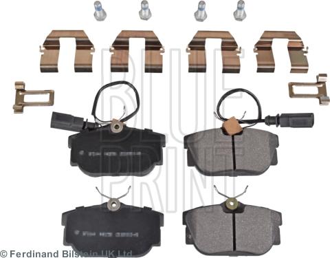 Blue Print ADV184254 - Тормозные колодки, дисковые, комплект autospares.lv