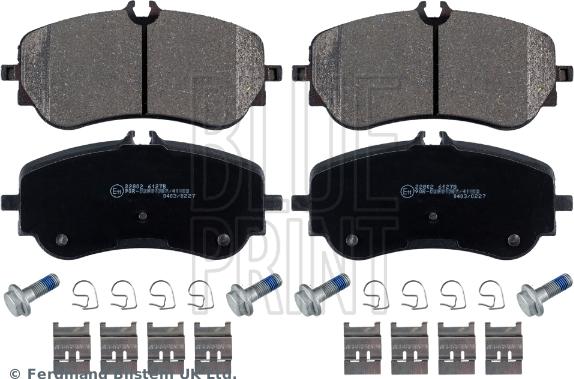 Blue Print ADV184264 - Тормозные колодки, дисковые, комплект autospares.lv