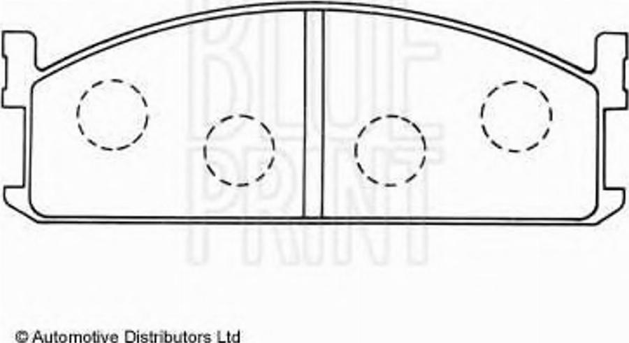 Blue Print ADZ94201 - Тормозные колодки, дисковые, комплект autospares.lv