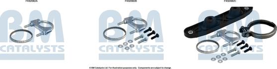 BM Catalysts FK92082 - Монтажный комплект, катализатор autospares.lv