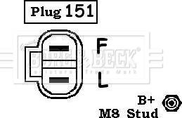 Borg & Beck BBA2585 - Генератор autospares.lv