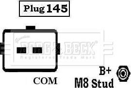 Borg & Beck BBA3059 - Генератор autospares.lv
