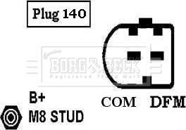 Borg & Beck BBA2995 - Генератор autospares.lv