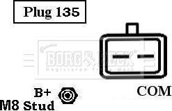 Borg & Beck BBA3051 - Генератор autospares.lv