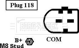 Borg & Beck BBA3038 - Генератор autospares.lv