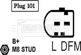 Borg & Beck BBA2148 - Генератор autospares.lv