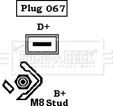 Borg & Beck BBA2661 - Генератор autospares.lv