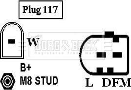 Borg & Beck BBA2846 - Генератор autospares.lv