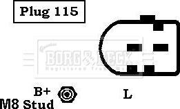 Borg & Beck BBA2729 - Генератор autospares.lv