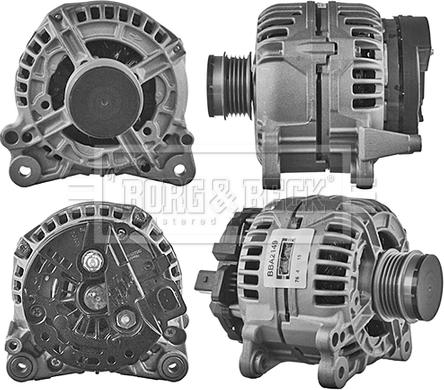 Borg & Beck BBA2149 - Генератор autospares.lv