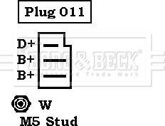 Borg & Beck BBA2207 - Генератор autospares.lv