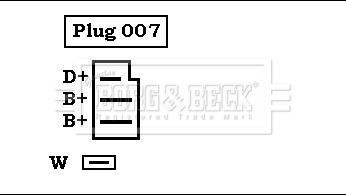 Borg & Beck BBA2222 - Генератор autospares.lv