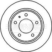 Borg & Beck BBD4996 - Тормозной диск autospares.lv