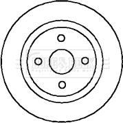 Borg & Beck BBD4955 - Тормозной диск autospares.lv