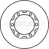 Borg & Beck BBD4905 - Тормозной диск autospares.lv