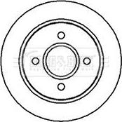 Borg & Beck BBD4984 - Тормозной диск autospares.lv