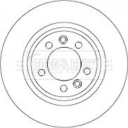 Borg & Beck BBD4444 - Тормозной диск autospares.lv