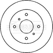 Borg & Beck BBD4441 - Тормозной диск autospares.lv