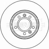 Borg & Beck BBD4443 - Тормозной диск autospares.lv