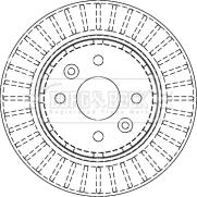 Borg & Beck BBD4442 - Тормозной диск autospares.lv