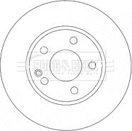 Borg & Beck BBD4484 - Тормозной диск autospares.lv