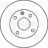 Borg & Beck BBD4435 - Тормозной диск autospares.lv