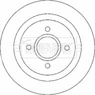 Borg & Beck BBD4421 - Тормозной диск autospares.lv