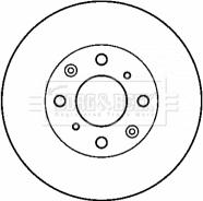 Borg & Beck BBD4423 - Тормозной диск autospares.lv