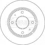 Borg & Beck BBD4478 - Тормозной диск autospares.lv