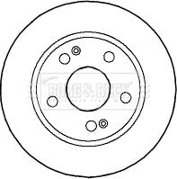 Borg & Beck BBD4591 - Тормозной диск autospares.lv