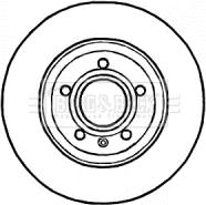 Borg & Beck BBD4545 - Тормозной диск autospares.lv