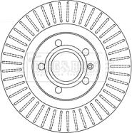 Borg & Beck BBD4548 - Тормозной диск autospares.lv