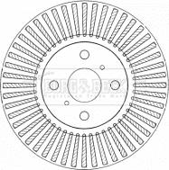 Borg & Beck BBD4560 - Тормозной диск autospares.lv