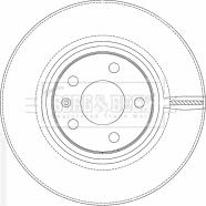 Borg & Beck BBD4509 - Тормозной диск autospares.lv