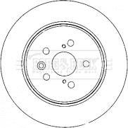 Borg & Beck BBD4501 - Тормозной диск autospares.lv