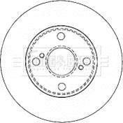 Borg & Beck BBD4503 - Тормозной диск autospares.lv