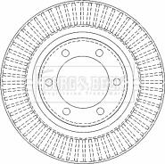 Borg & Beck BBD4502 - Тормозной диск autospares.lv