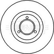 Borg & Beck BBD4516 - Тормозной диск autospares.lv